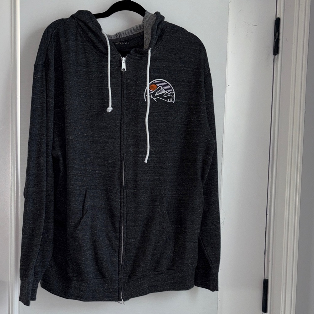 Black Zip-Up Hoodie